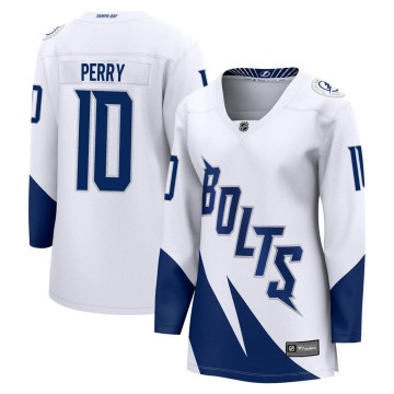 Breakaway Fanatics Branded Women's Corey Perry Tampa Bay Lightning 2022 Stadium Series Jersey - White