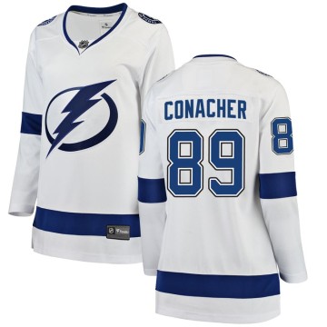 Breakaway Fanatics Branded Women's Cory Conacher Tampa Bay Lightning Away Jersey - White