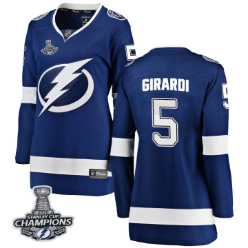 Breakaway Fanatics Branded Women's Dan Girardi Tampa Bay Lightning Home 2020 Stanley Cup Champions Jersey - Blue