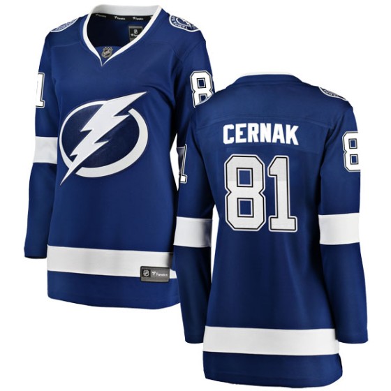 Breakaway Fanatics Branded Women's Erik Cernak Tampa Bay Lightning Home Jersey - Blue