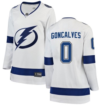Breakaway Fanatics Branded Women's Gage Goncalves Tampa Bay Lightning Away Jersey - White