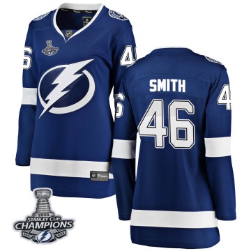 Breakaway Fanatics Branded Women's Gemel Smith Tampa Bay Lightning Home 2020 Stanley Cup Champions Jersey - Blue