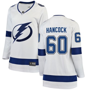 Breakaway Fanatics Branded Women's Kevin Hancock Tampa Bay Lightning Away Jersey - White