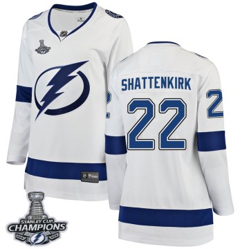 Breakaway Fanatics Branded Women's Kevin Shattenkirk Tampa Bay Lightning Away 2020 Stanley Cup Champions Jersey - White