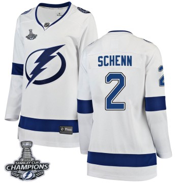 Breakaway Fanatics Branded Women's Luke Schenn Tampa Bay Lightning Away 2020 Stanley Cup Champions Jersey - White