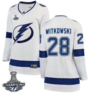 Breakaway Fanatics Branded Women's Luke Witkowski Tampa Bay Lightning Away 2020 Stanley Cup Champions Jersey - White