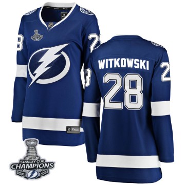 Breakaway Fanatics Branded Women's Luke Witkowski Tampa Bay Lightning Home 2020 Stanley Cup Champions Jersey - Blue