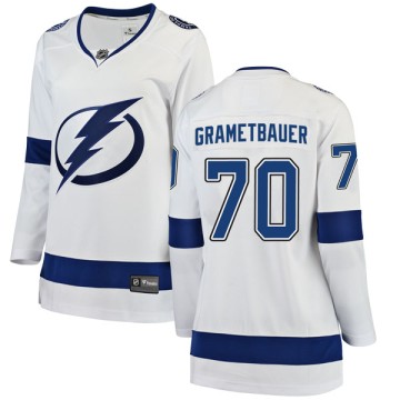 Breakaway Fanatics Branded Women's Mark Grametbauer Tampa Bay Lightning Away Jersey - White