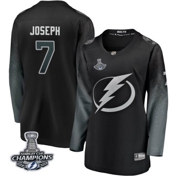 Breakaway Fanatics Branded Women's Mathieu Joseph Tampa Bay Lightning Alternate 2020 Stanley Cup Champions Jersey - Black
