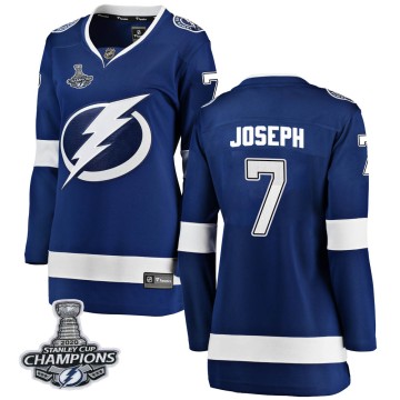 Breakaway Fanatics Branded Women's Mathieu Joseph Tampa Bay Lightning Home 2020 Stanley Cup Champions Jersey - Blue