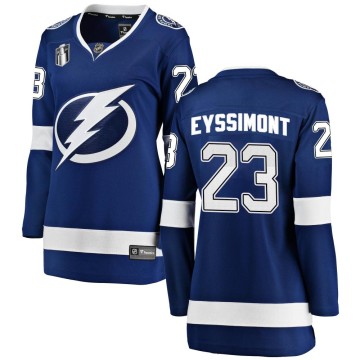 Breakaway Fanatics Branded Women's Michael Eyssimont Tampa Bay Lightning Home 2022 Stanley Cup Final Jersey - Blue