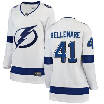 Breakaway Fanatics Branded Women's Pierre-Edouard Bellemare Tampa Bay Lightning Away Jersey - White