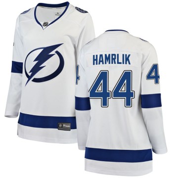 Breakaway Fanatics Branded Women's Roman Hamrlik Tampa Bay Lightning Away Jersey - White
