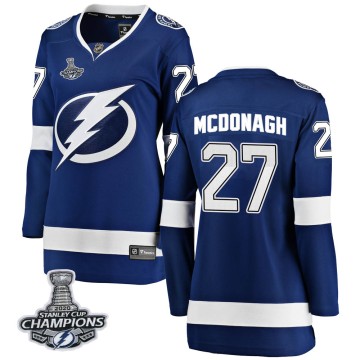 Breakaway Fanatics Branded Women's Ryan McDonagh Tampa Bay Lightning Home 2020 Stanley Cup Champions Jersey - Blue
