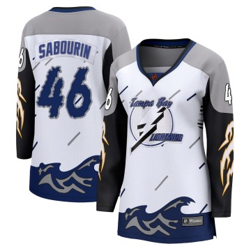 Breakaway Fanatics Branded Women's Scott Sabourin Tampa Bay Lightning Special Edition 2.0 Jersey - White