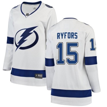 Breakaway Fanatics Branded Women's Simon Ryfors Tampa Bay Lightning Away Jersey - White