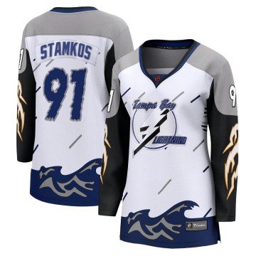 Breakaway Fanatics Branded Women's Steven Stamkos Tampa Bay Lightning Special Edition 2.0 Jersey - White