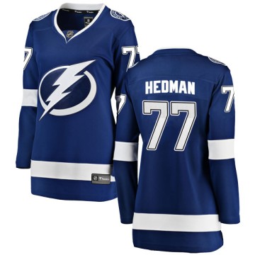 Breakaway Fanatics Branded Women's Victor Hedman Tampa Bay Lightning Home Jersey - Blue