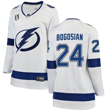 Breakaway Fanatics Branded Women's Zach Bogosian Tampa Bay Lightning Away 2022 Stanley Cup Final Jersey - White