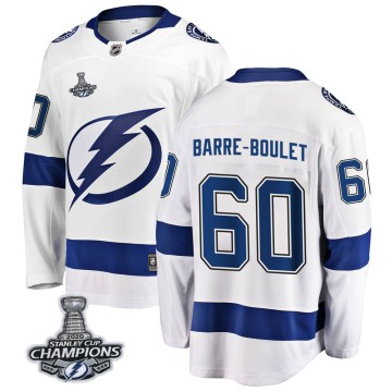 Breakaway Fanatics Branded Youth Alex Barre-Boulet Tampa Bay Lightning Away 2020 Stanley Cup Champions Jersey - White