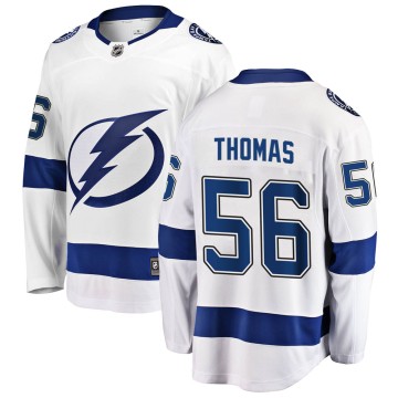 Breakaway Fanatics Branded Youth Ben Thomas Tampa Bay Lightning Away Jersey - White