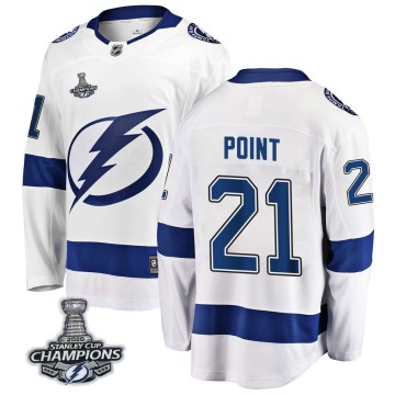 Breakaway Fanatics Branded Youth Brayden Point Tampa Bay Lightning Away 2020 Stanley Cup Champions Jersey - White