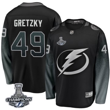 Breakaway Fanatics Branded Youth Brent Gretzky Tampa Bay Lightning Alternate 2020 Stanley Cup Champions Jersey - Black