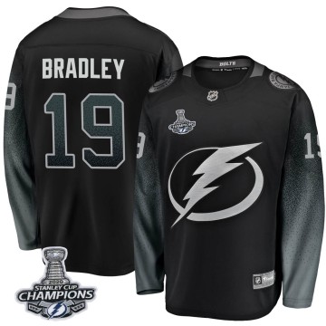Breakaway Fanatics Branded Youth Brian Bradley Tampa Bay Lightning Alternate 2020 Stanley Cup Champions Jersey - Black