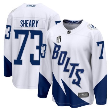 Breakaway Fanatics Branded Youth Conor Sheary Tampa Bay Lightning 2022 Stadium Series 2022 Stanley Cup Final Jersey - White