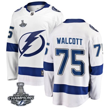 Breakaway Fanatics Branded Youth Daniel Walcott Tampa Bay Lightning Away 2020 Stanley Cup Champions Jersey - White