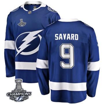 Breakaway Fanatics Branded Youth Denis Savard Tampa Bay Lightning Home 2020 Stanley Cup Champions Jersey - Blue