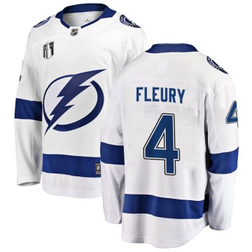 Breakaway Fanatics Branded Youth Haydn Fleury Tampa Bay Lightning Away 2022 Stanley Cup Final Jersey - White