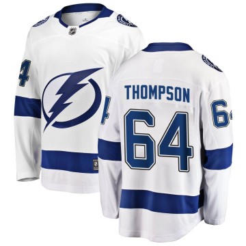 Breakaway Fanatics Branded Youth Jack Thompson Tampa Bay Lightning Away Jersey - White