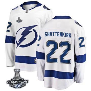 Breakaway Fanatics Branded Youth Kevin Shattenkirk Tampa Bay Lightning Away 2020 Stanley Cup Champions Jersey - White