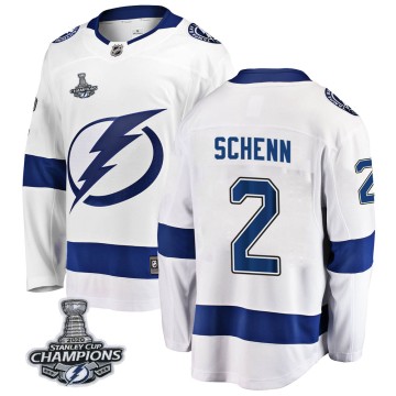 Breakaway Fanatics Branded Youth Luke Schenn Tampa Bay Lightning Away 2020 Stanley Cup Champions Jersey - White