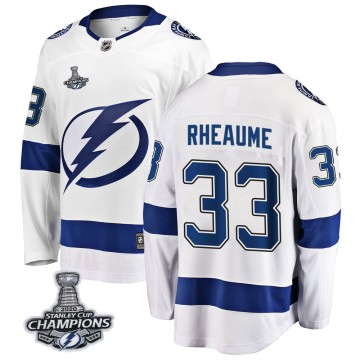 Breakaway Fanatics Branded Youth Manon Rheaume Tampa Bay Lightning Away 2020 Stanley Cup Champions Jersey - White