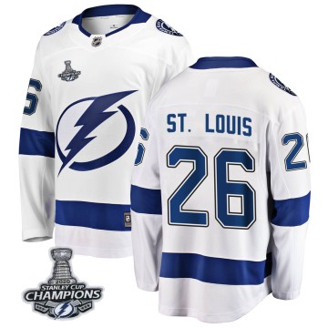 Breakaway Fanatics Branded Youth Martin St. Louis Tampa Bay Lightning Away 2020 Stanley Cup Champions Jersey - White
