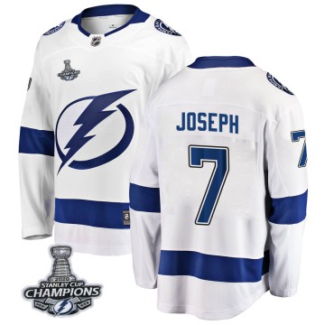 Breakaway Fanatics Branded Youth Mathieu Joseph Tampa Bay Lightning Away 2020 Stanley Cup Champions Jersey - White