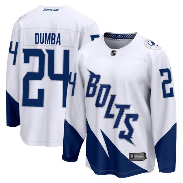 Breakaway Fanatics Branded Youth Matt Dumba Tampa Bay Lightning 2022 Stadium Series Jersey - White
