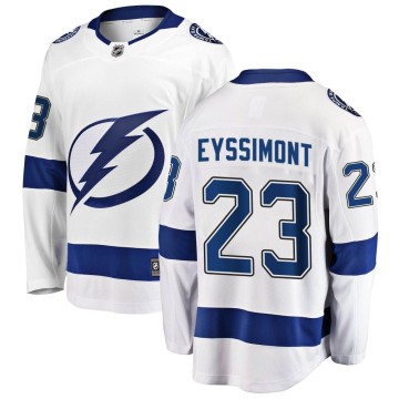Breakaway Fanatics Branded Youth Michael Eyssimont Tampa Bay Lightning Away Jersey - White