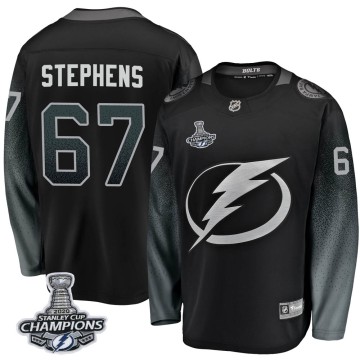 Breakaway Fanatics Branded Youth Mitchell Stephens Tampa Bay Lightning Alternate 2020 Stanley Cup Champions Jersey - Black