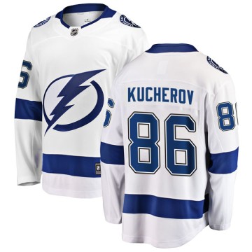 Breakaway Fanatics Branded Youth Nikita Kucherov Tampa Bay Lightning Away Jersey - White