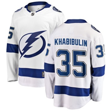 Breakaway Fanatics Branded Youth Nikolai Khabibulin Tampa Bay Lightning Away Jersey - White