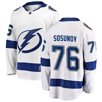 Breakaway Fanatics Branded Youth Oleg Sosunov Tampa Bay Lightning Away Jersey - White