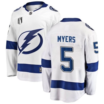 Breakaway Fanatics Branded Youth Philippe Myers Tampa Bay Lightning Away 2022 Stanley Cup Final Jersey - White