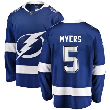 Breakaway Fanatics Branded Youth Philippe Myers Tampa Bay Lightning Home Jersey - Blue