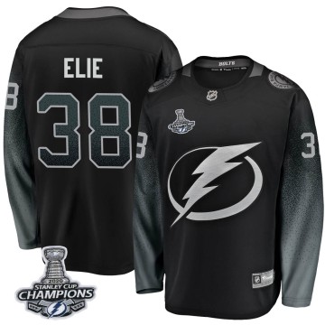 Breakaway Fanatics Branded Youth Remi Elie Tampa Bay Lightning Alternate 2020 Stanley Cup Champions Jersey - Black