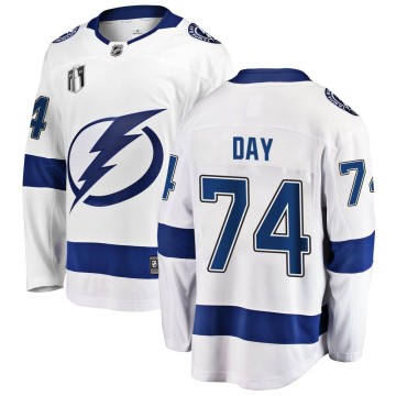 Breakaway Fanatics Branded Youth Sean Day Tampa Bay Lightning Away 2022 Stanley Cup Final Jersey - White
