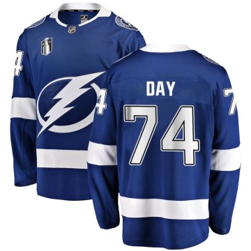 Breakaway Fanatics Branded Youth Sean Day Tampa Bay Lightning Home 2022 Stanley Cup Final Jersey - Blue
