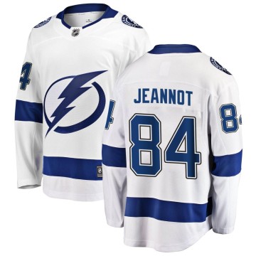 Breakaway Fanatics Branded Youth Tanner Jeannot Tampa Bay Lightning Away Jersey - White